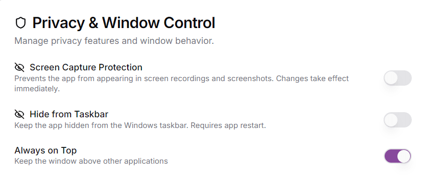 Screen Capture Protection